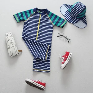combinaison anti uv bébé stripe