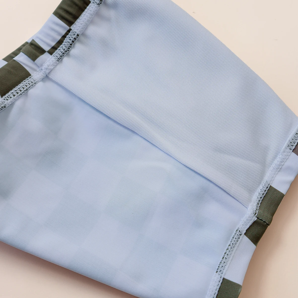 maillot de bain bébé carreau vert