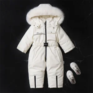 combinaison ski pour bebe blanc