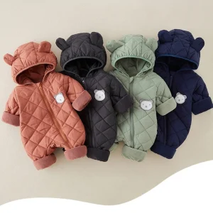 combinaison bebe ourson matelassee