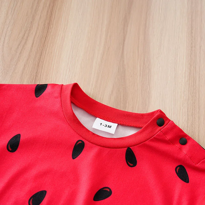 combinaison bebe style pastèque