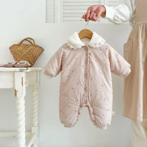 combinaison bébé fille imprimé floral