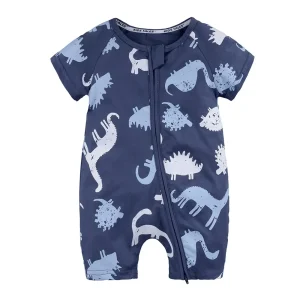 combinaison pyjama bébé dinosaure bleu marine