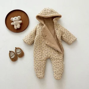 combinaison hiver bébé Apricot