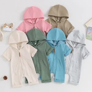 combinaison bébé été monochrome