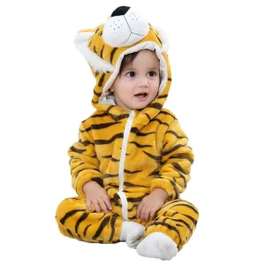 combinaison pyjama bébé tigre