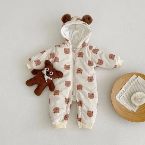 combinaison bébé hiver petit ourson