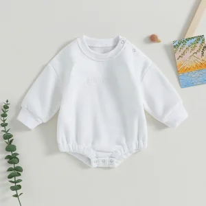 combinaison bébé blanc Little Dude