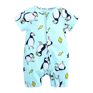 combinaison pyjama bébé pingouin