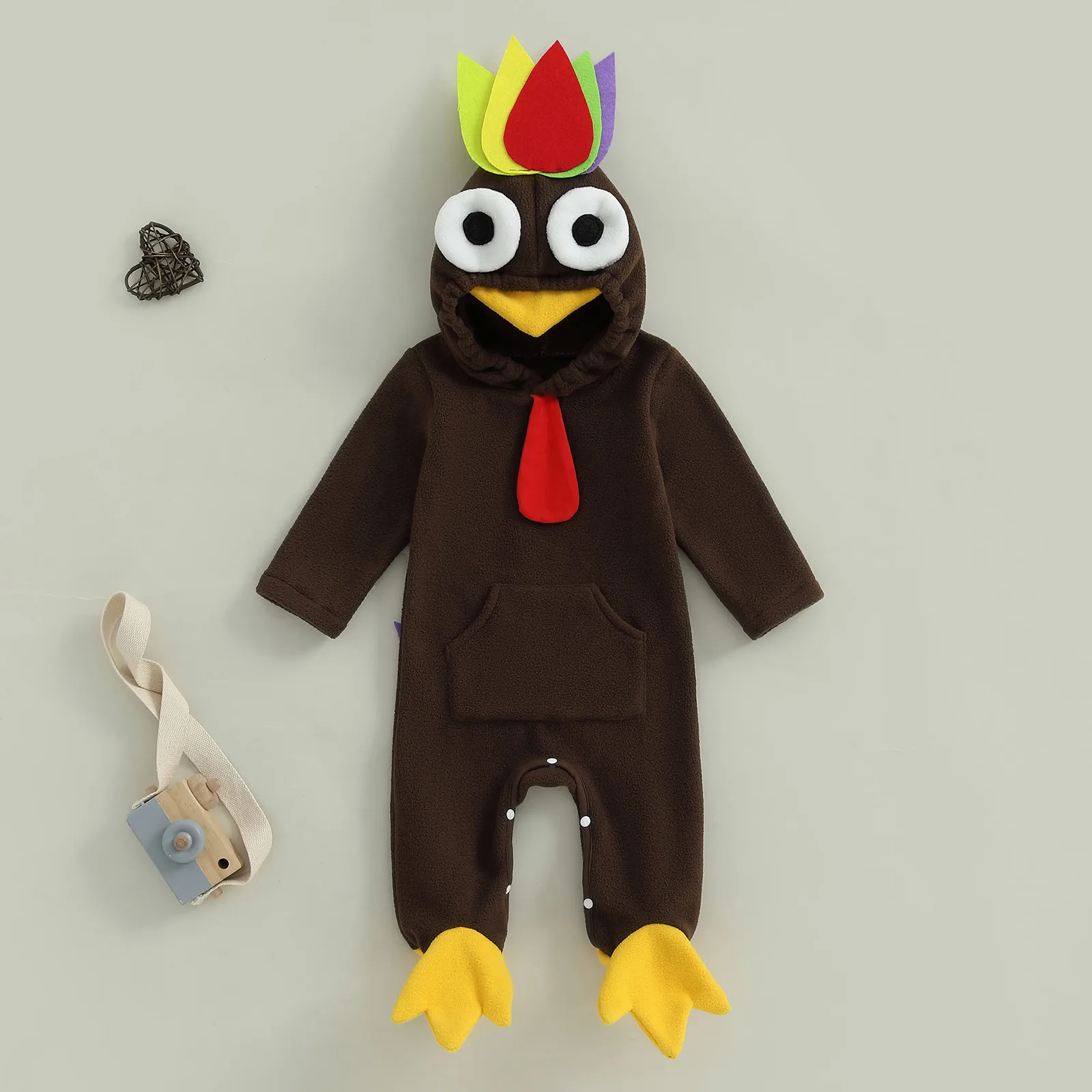 pajama bébé Thanksgiving dinde