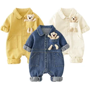 combinaison bébé fille ours en peluche