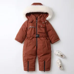 combinaison ski pour bébé rouge